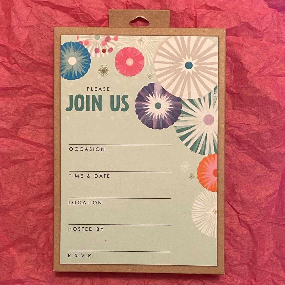 Hallmark set of 20 invitation cards.
